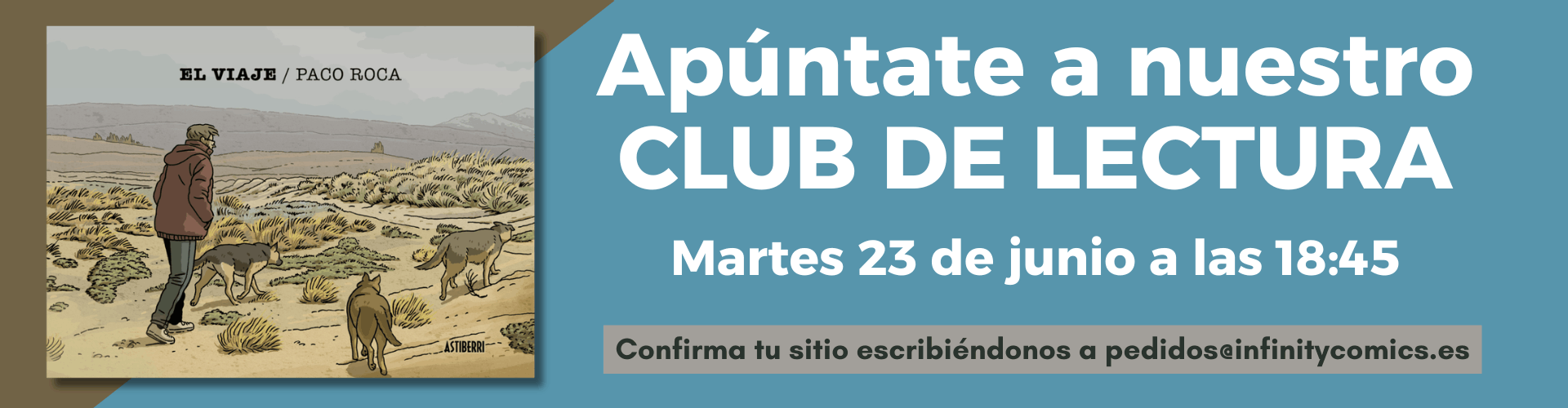 Image alt que promociona nuestro siguiente cclub de lectura - El viaje de Paco Roca